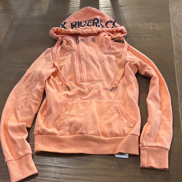 Women's Orange FOX Hoodie - Picture 2 of 5